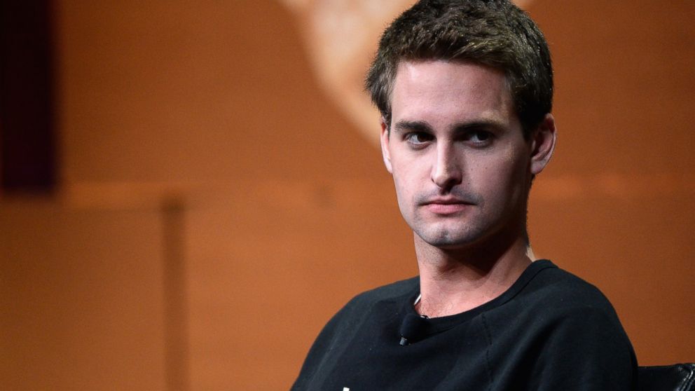 Snapchat CEO Evan Spiegel speaks onstage during &quot;Disrupting Information and Communication&quot; at the Vanity Fair New Establishment Summit, Oct. 8, 2014, in San Francisco.