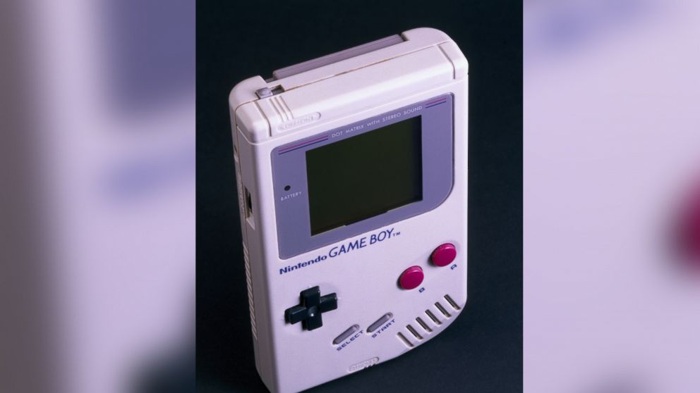 PHOTO:  Hand-held games console with 'Tetris' game cartridge, made by Nintendo, Japan. 