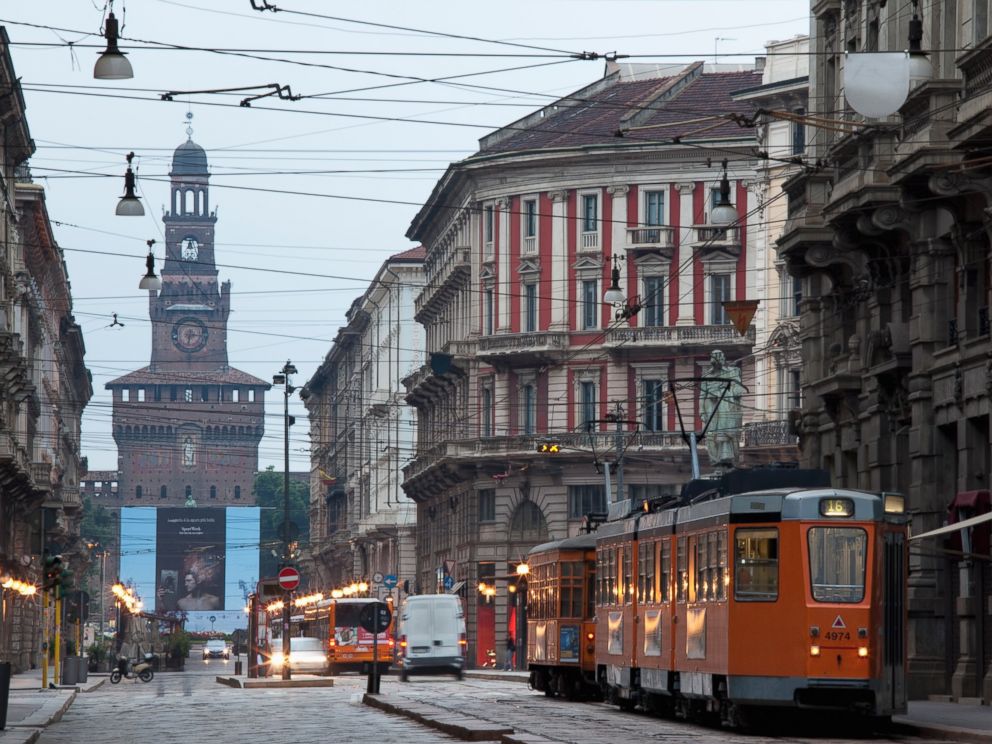 A street in Milan is seen in this undated file photo.