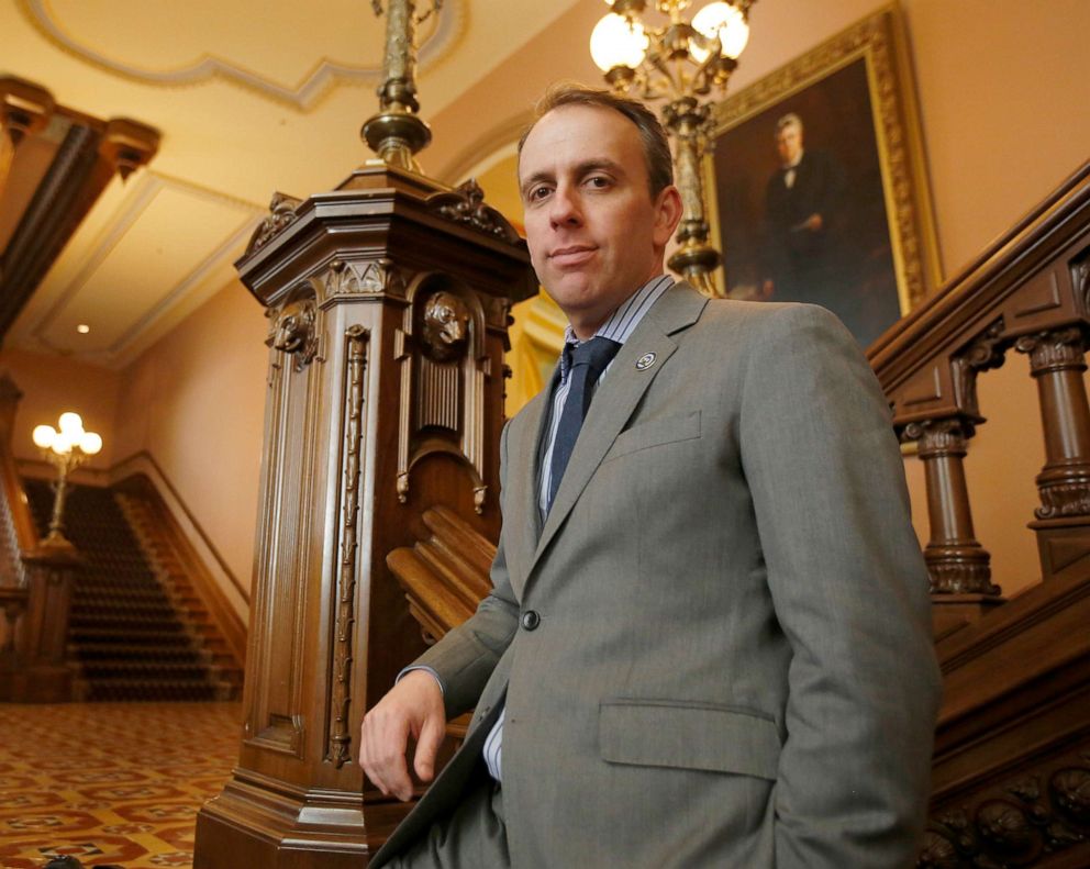 PHOTO: Assemblyman Marc Levine poses at the Capitol in Sacramento, Calif., Feb. 10. 2020.