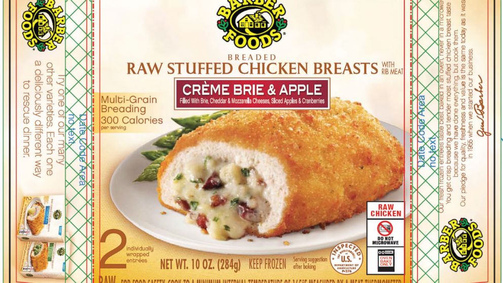 Barber Foods Expands Stuffed Chicken Products Recall - ABC News