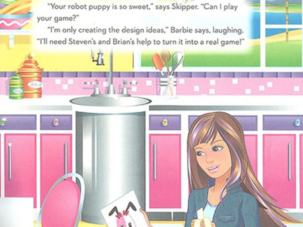 PHOTO: A page from the book, "Barbie I Can Be A Computer Engineer". 