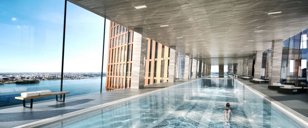PHOTO: A rendering of the American Copper Buildings shows the view from inside the skybridge that will link the two towers of the development.