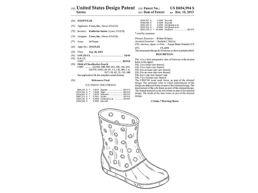 PHOTO: A new boot is being patented by Crocs. 