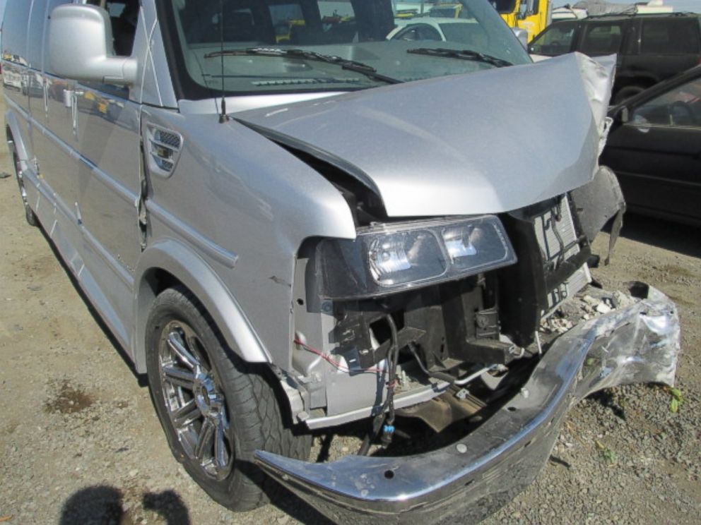 PHOTO: The stolen silver ice metallic GMC Savana Conversion van is pictured.