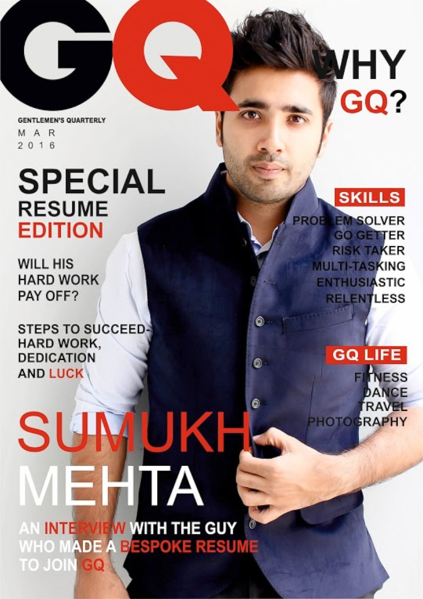 PHOTO: Students Stands Out With GQ Magazine Cover Resume