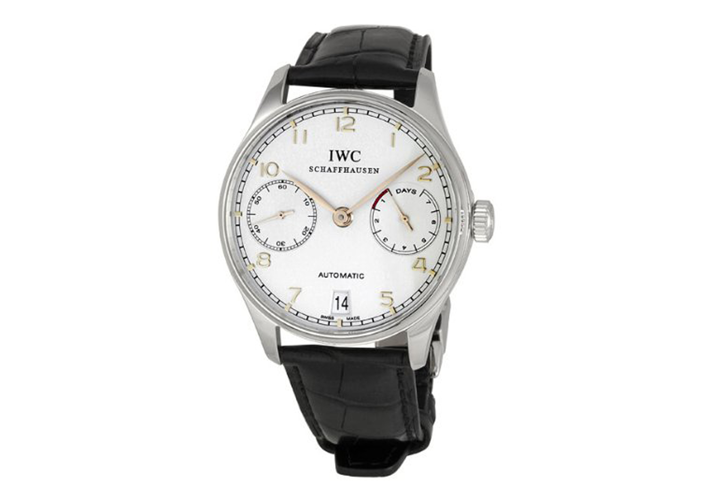 PHOTO: Pictured is an IWC Portuguese Automatic priced at $10,470.98.
