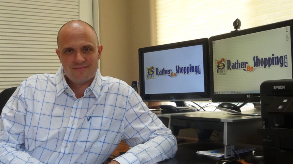 PHOTO: Kyle James is the founder of the coupon website Rather-Be-Shopping.com.
