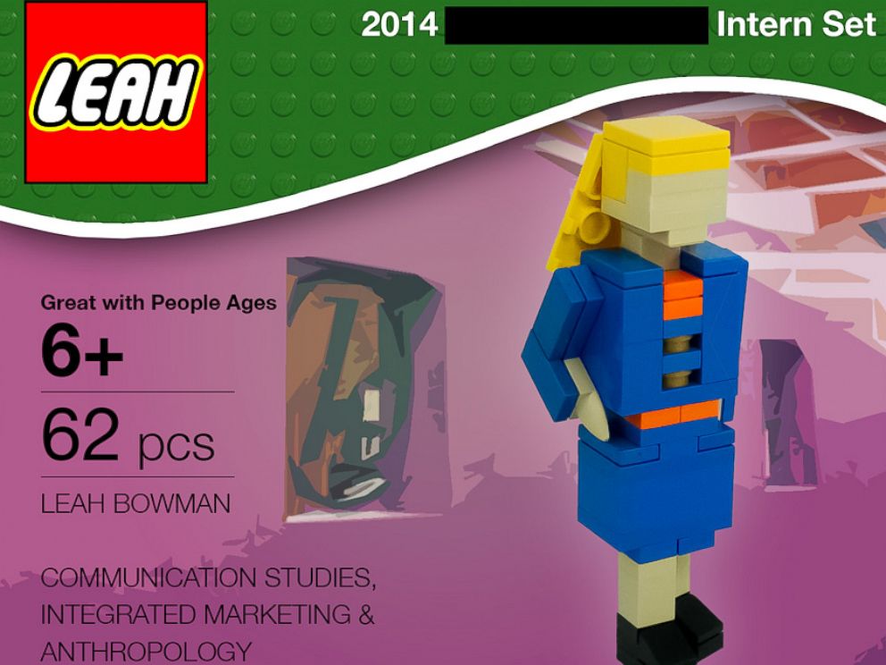 PHOTO: College student Leah Bowman created a Lego job application that has gone viral online.
