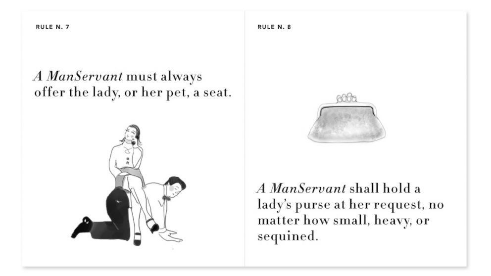 PHOTO: The ManServants.co website displays a list of rules that they say is "tattooed on every ManServant's heart." 