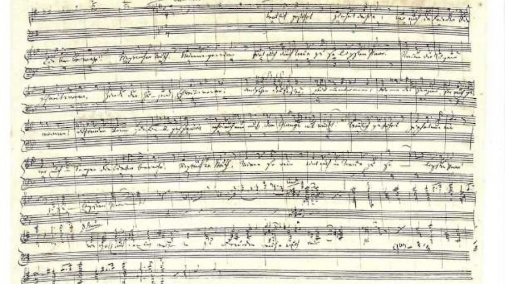 The original manuscript of Richard Wagner's "Here Comes the Bride" from Lohengrin is on sale at Moments in Time.  