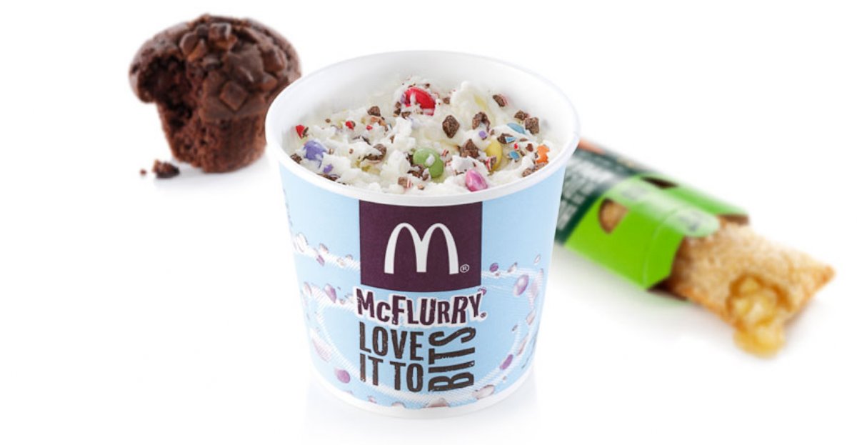 PHOTO: Only if you're at a McDonald's in the U.K. Other items found in British locations: "Toffee and Honeycomb" McFlurry, "Chocolatey Donut" and "Mixed Berry and Custard Pie."
