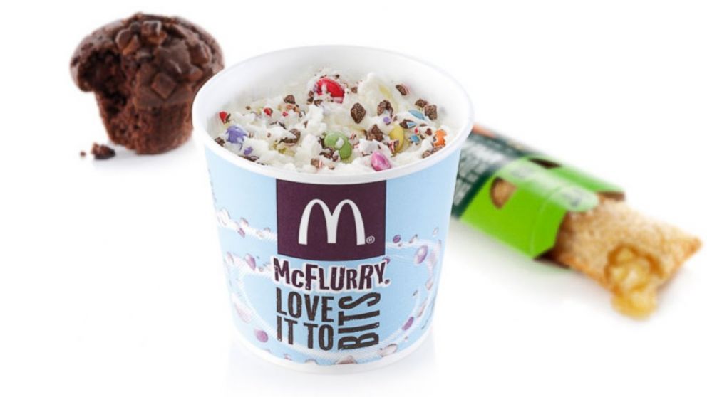 PHOTO: Only if you're at a McDonald's in the U.K. Other items found in British locations: "Toffee and Honeycomb" McFlurry, "Chocolatey Donut" and "Mixed Berry and Custard Pie."