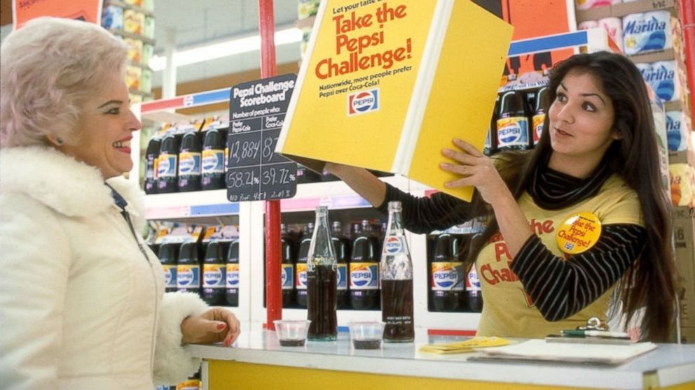 PHOTO: The Pepsi Challenge first began in 1975.