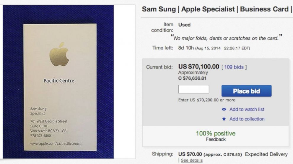 Bidding For Sam Sung S Old Apple Uniform Passes 80 000 Abc News