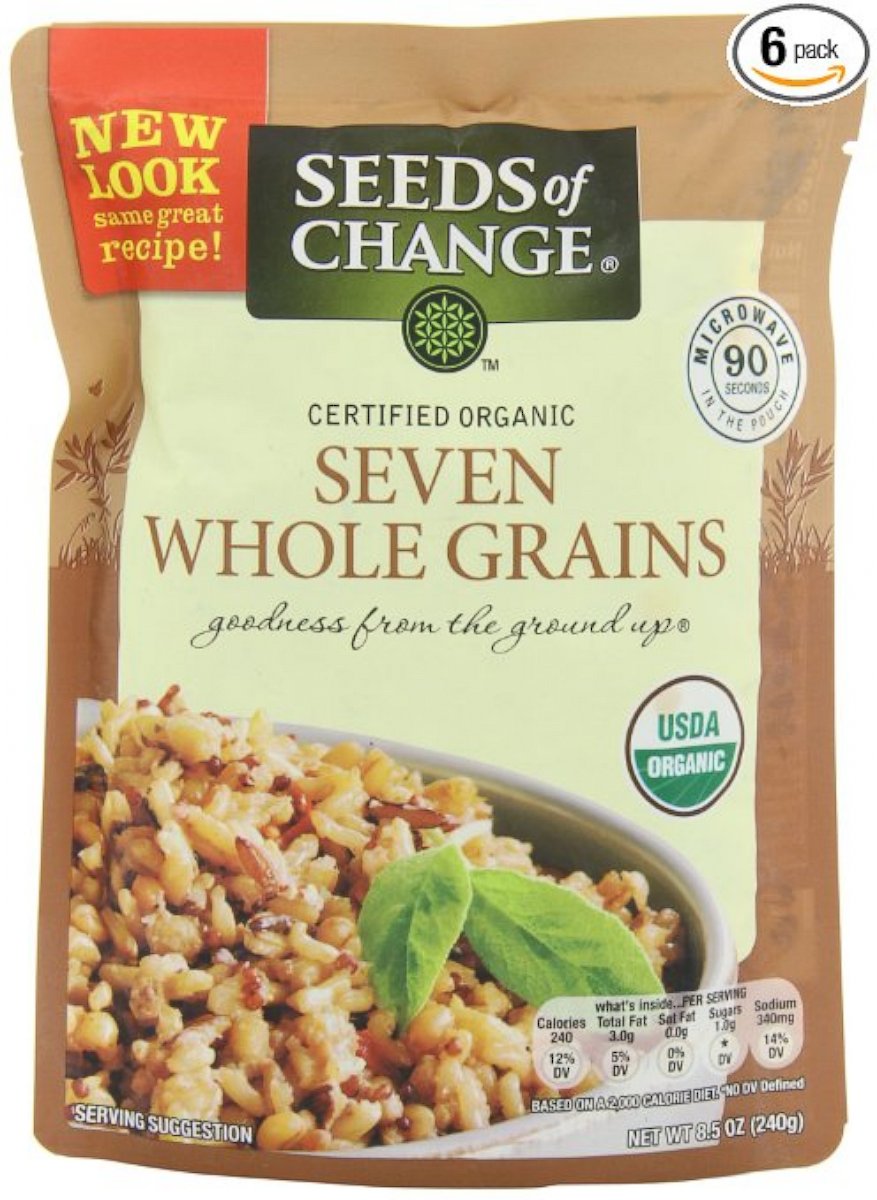 PHOTO: A product image of 'Seeds of Change' Seven Whole Grains. 