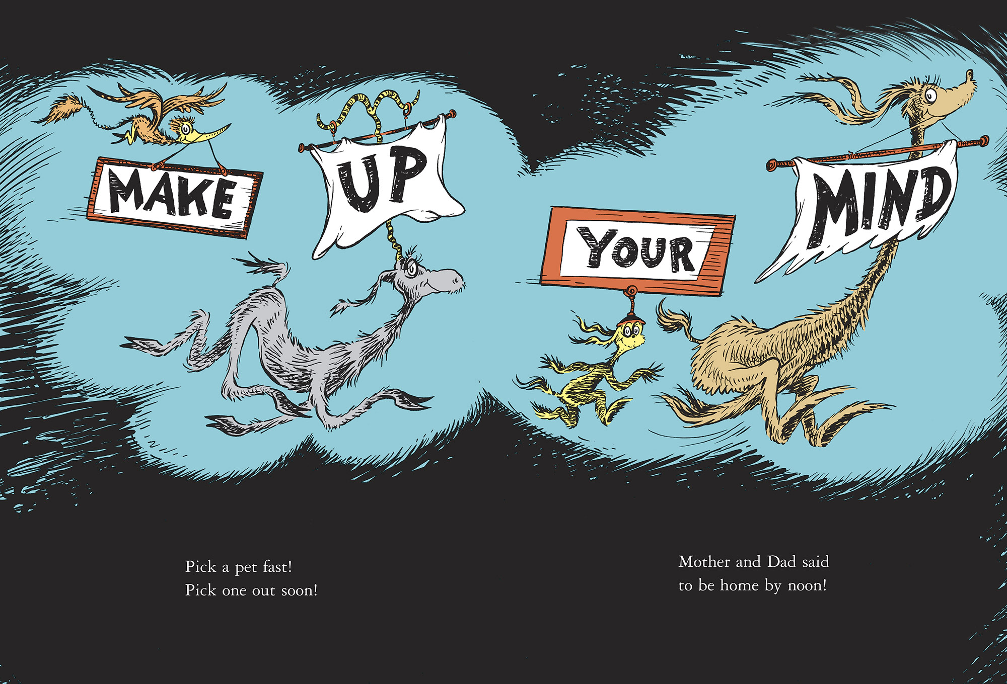 PHOTO: The inside of a previously unknown Dr. Seuss book titled, "What Pet Should I Get?"