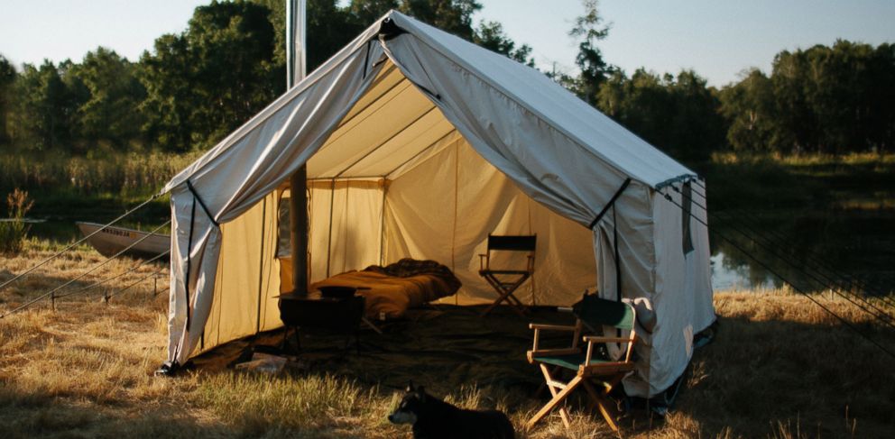 PHOTO: The canvas tent is pictured. 