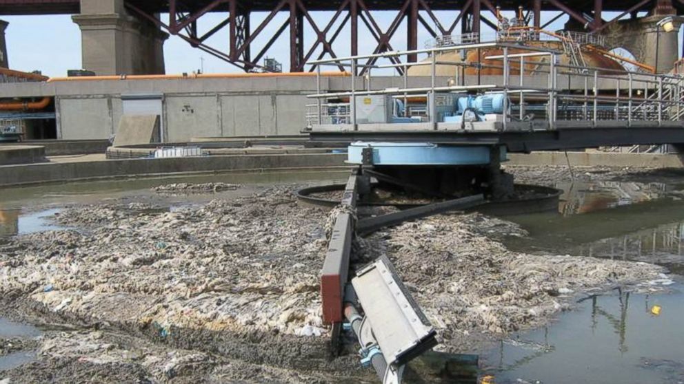Flushable wipes have caused problems in New York City wastewater treatment plants.