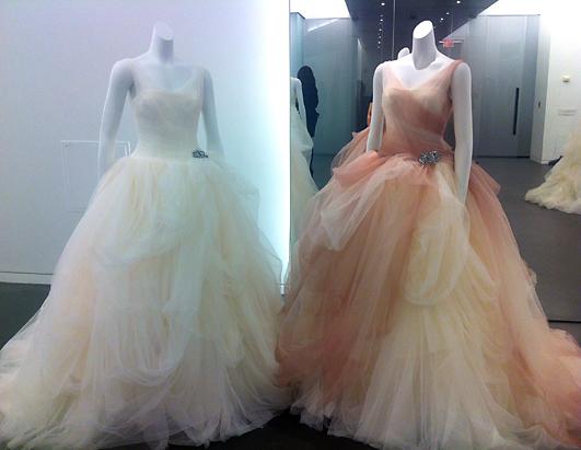 white by vera wang ombre tulle wedding dress