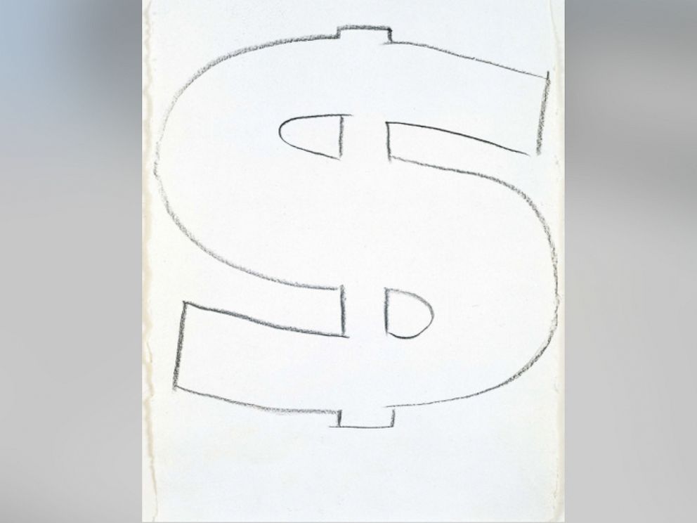 PHOTO: The Andy Warhol dollar sign is pictured. 