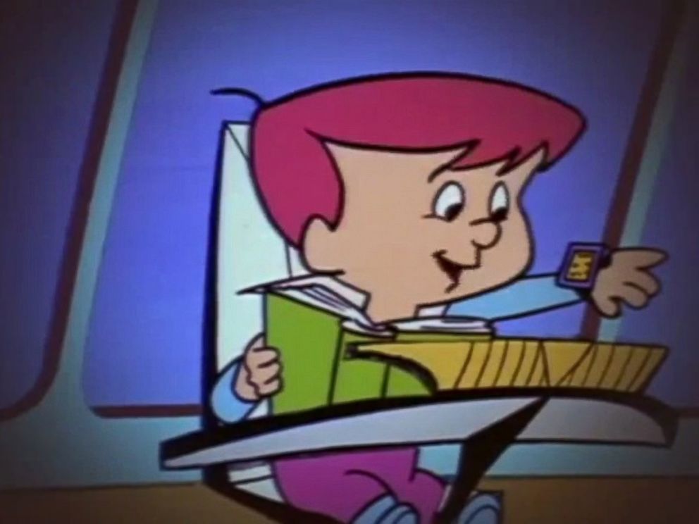 PHOTO: Kenny Countdown shows off his watch in the episode "Elroy's Mob" of the cartoon series, "The Jetsons", as seen in this grab from a video posted to YouTube. 