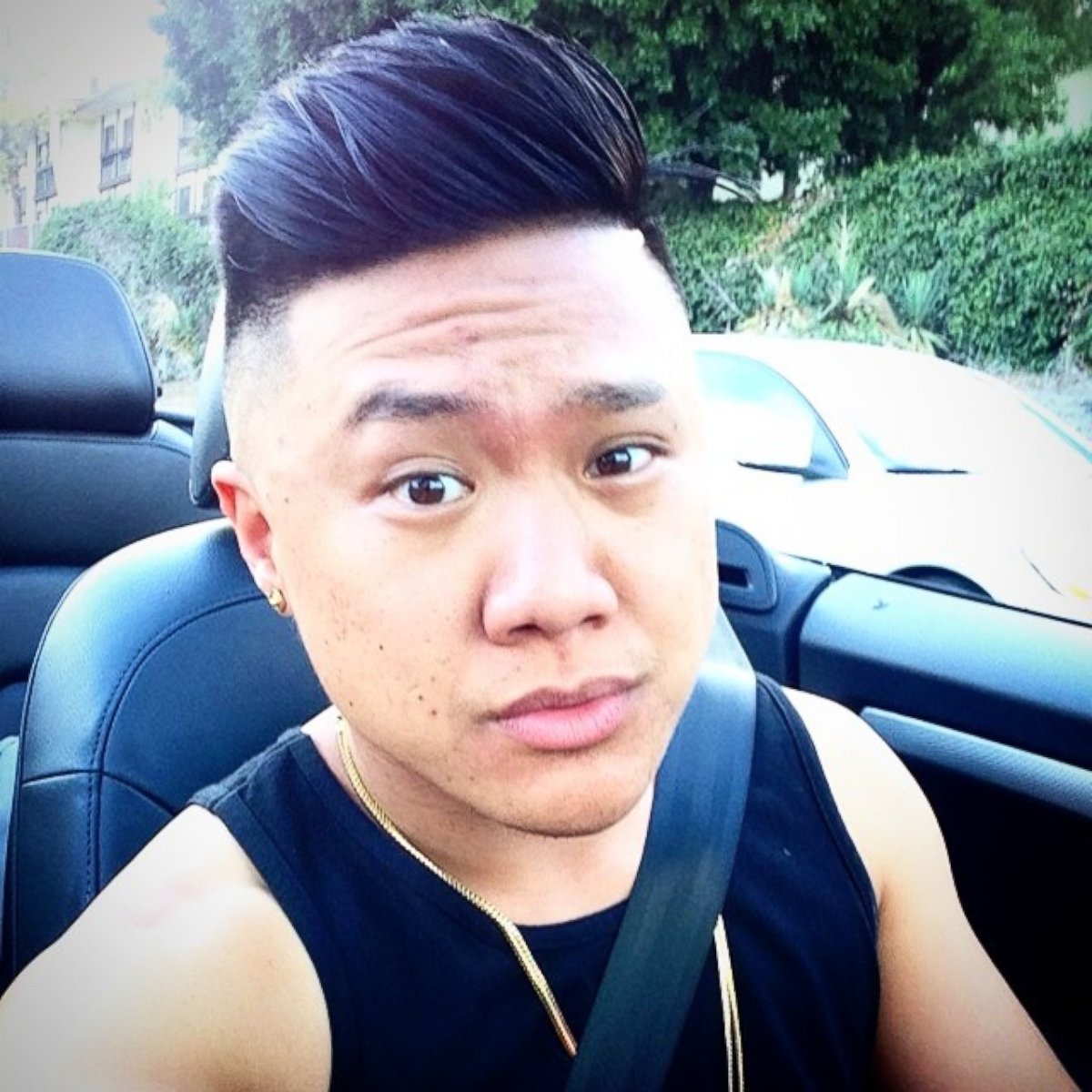 Tim Delaghetto posted this photo to Instagram on July 25, 2014 with the caption, "Originally sent this to @chia_habte askin her how she liked my hurrrcut. She liked it. Thanks @thecooljoey for the fresh cut!!!"