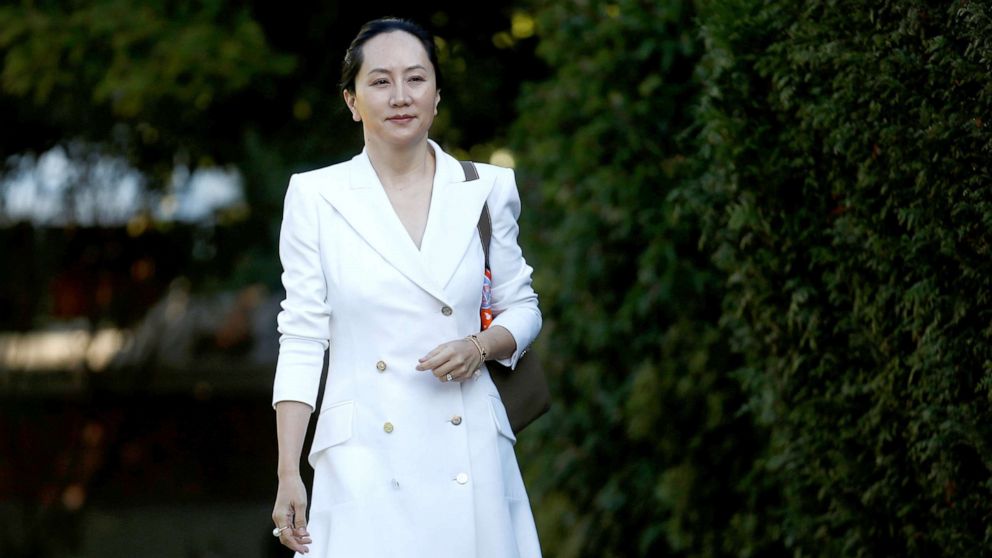 PHOTO: Huawei Technologies Chief Financial Officer Meng Wanzhou leaves her home to appear in British Columbia supreme court for a hearing, in Vancouver, British Columbia, Canada, Sept. 30, 2019.  