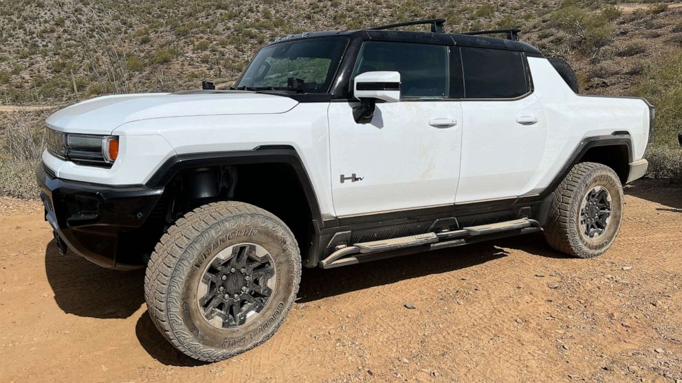 PHOTO: Edition 1 of the 2022 GMC Hummer EV pickup, starting price $112,595, sold out within 10 minutes, the company said. 