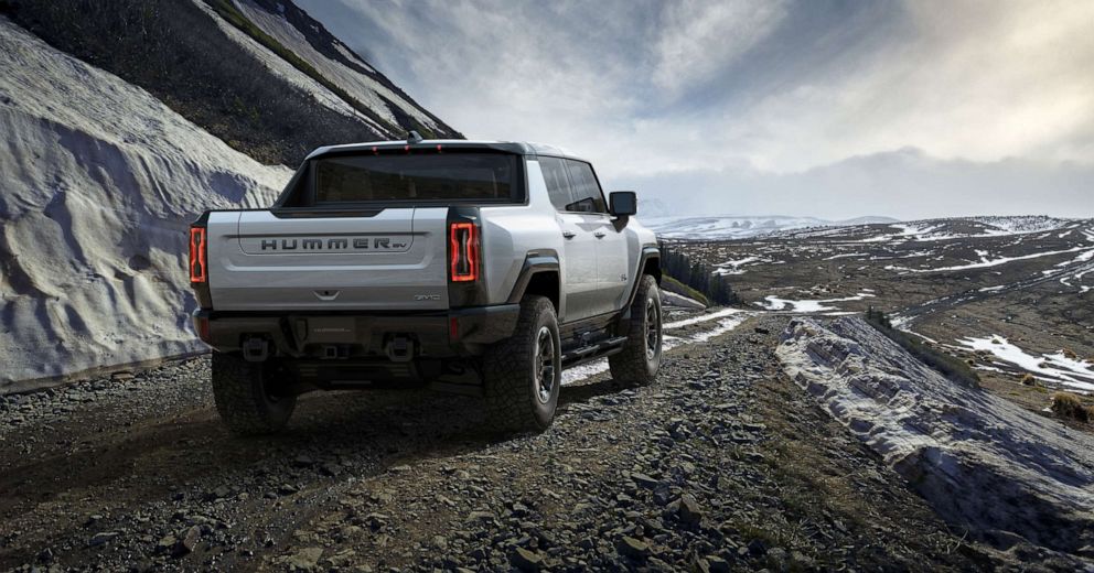 PHOTO: The 2022 GMC HUMMER EV is a first-of-its kind supertruck developed to forge new paths with zero emissions.