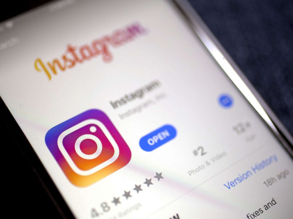 PHOTO: Facebook Inc.s Instagram application is displayed in the App Store on an iPhone in in Arlington, Va., April 29, 2019.