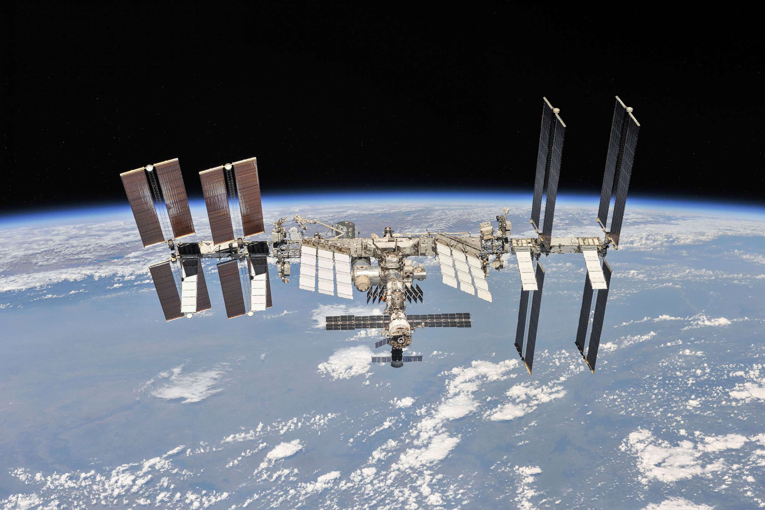 PHOTO: The International Space Station in low Earth orbit.