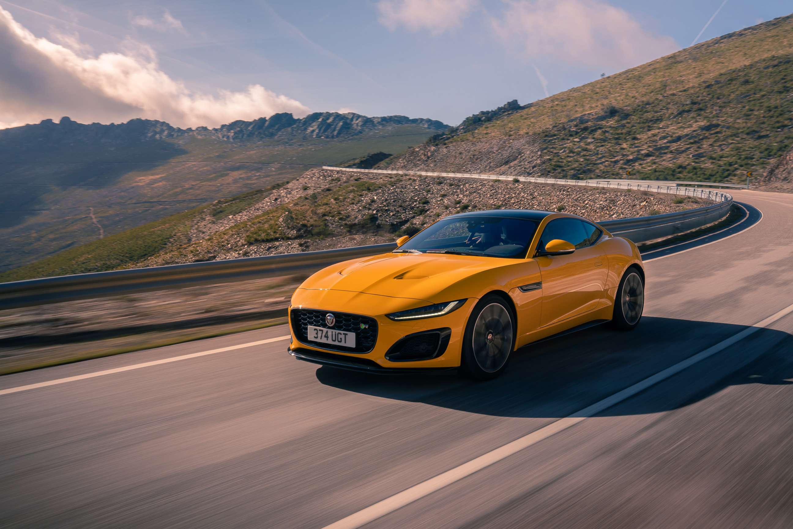 PHOTO: The latest Jaguar F-TYPE sports car was redesigned for 2021.