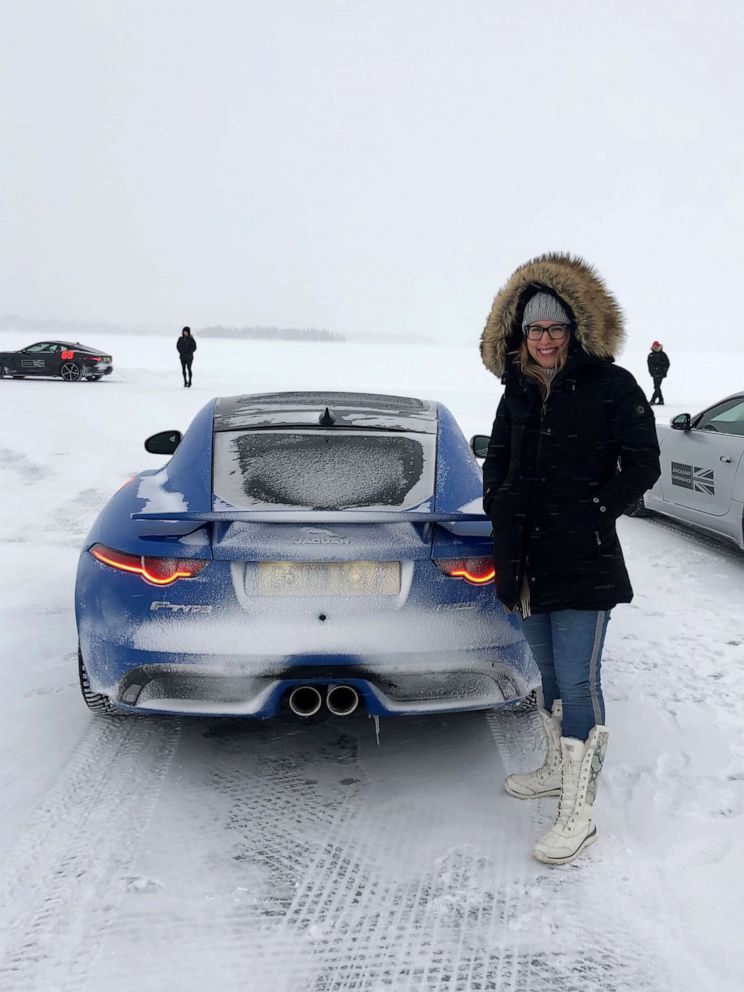 PHOTO: ABC News' Morgan Korn traveled to the Arctic Circle to hone her ice driving skills.