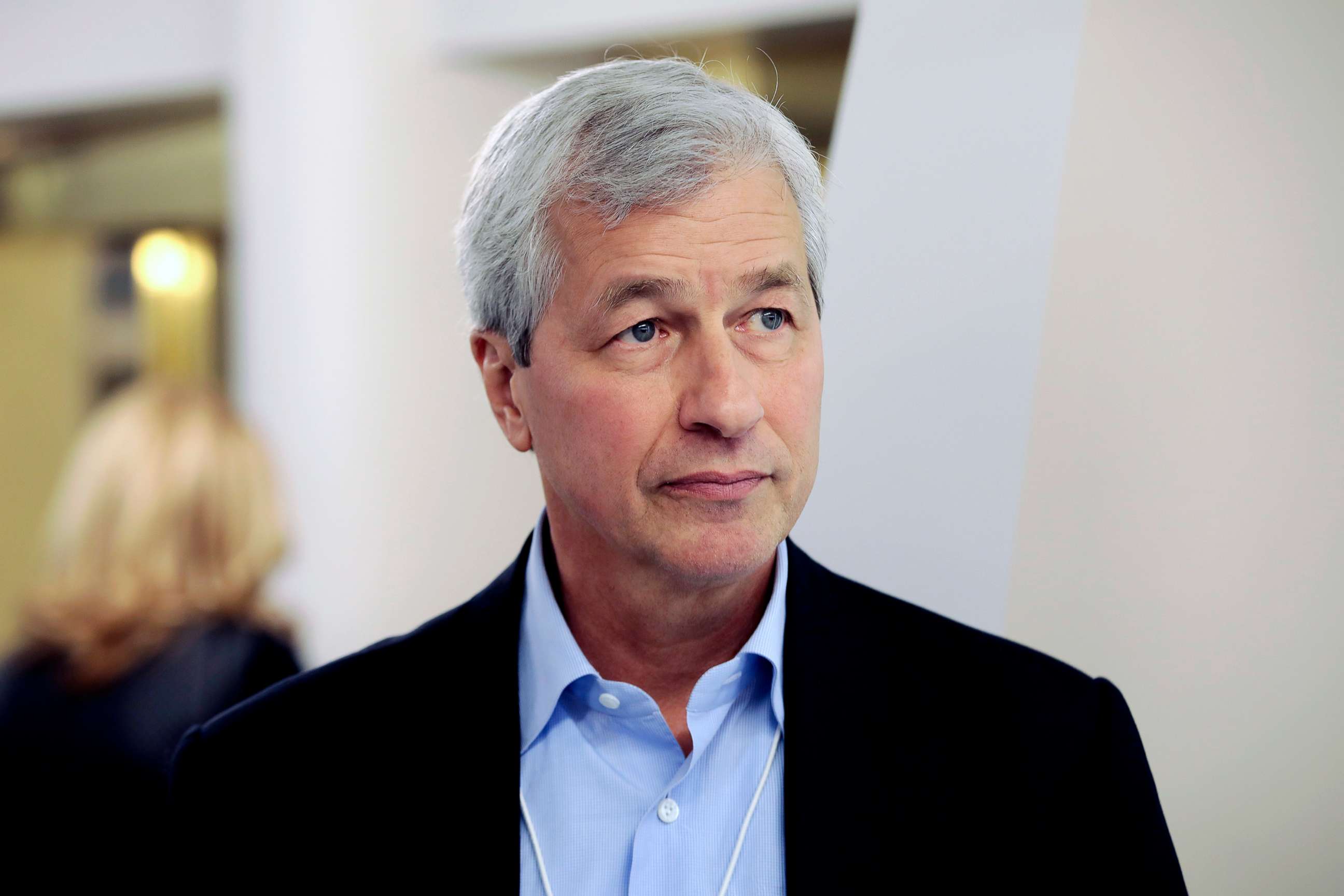 PHOTO: James Dimon, CEO of JPMorgan Chase & Co.,  during the World Economic Forum in Davos, Switzerland, in this Jan. 18, 2017 file photo.