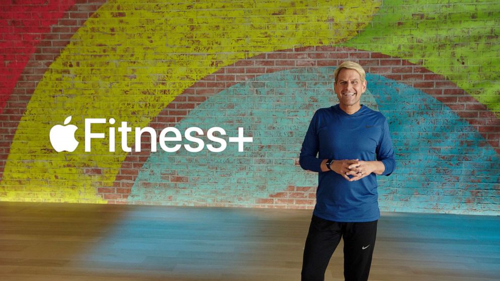 PHOTO: Jay Blahnik unveils Apple Fitness+ during a special event at the company's headquarters of Apple Park in a still image from video released in Cupertino, Calif., Sept. 15, 2020. 