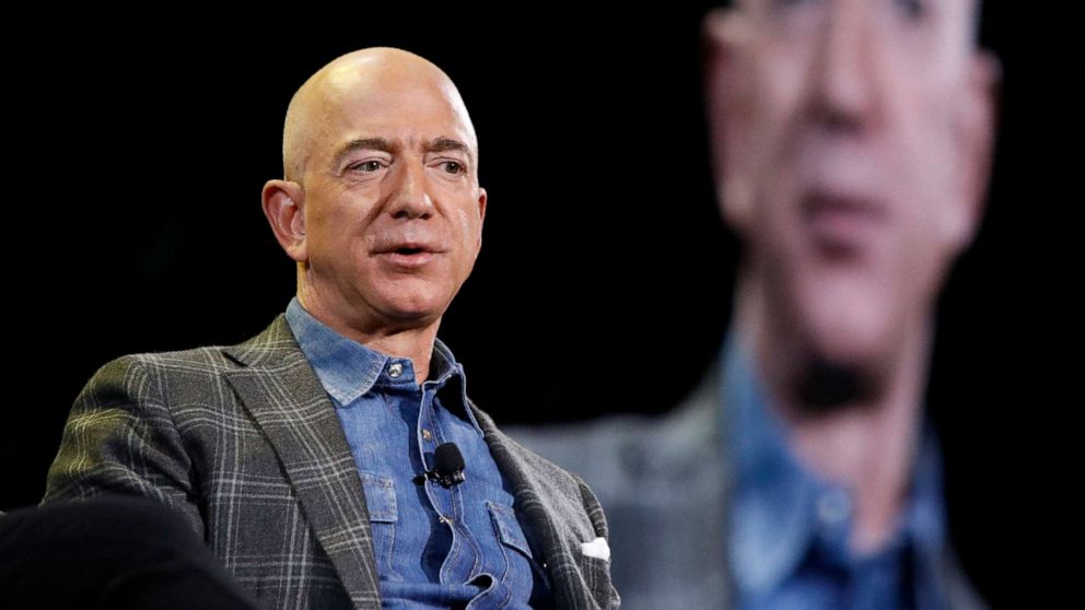 PHOTO: Amazon CEO Jeff Bezos speaks at the the Amazon re:MARS convention in Las Vegas, June 6, 2019.