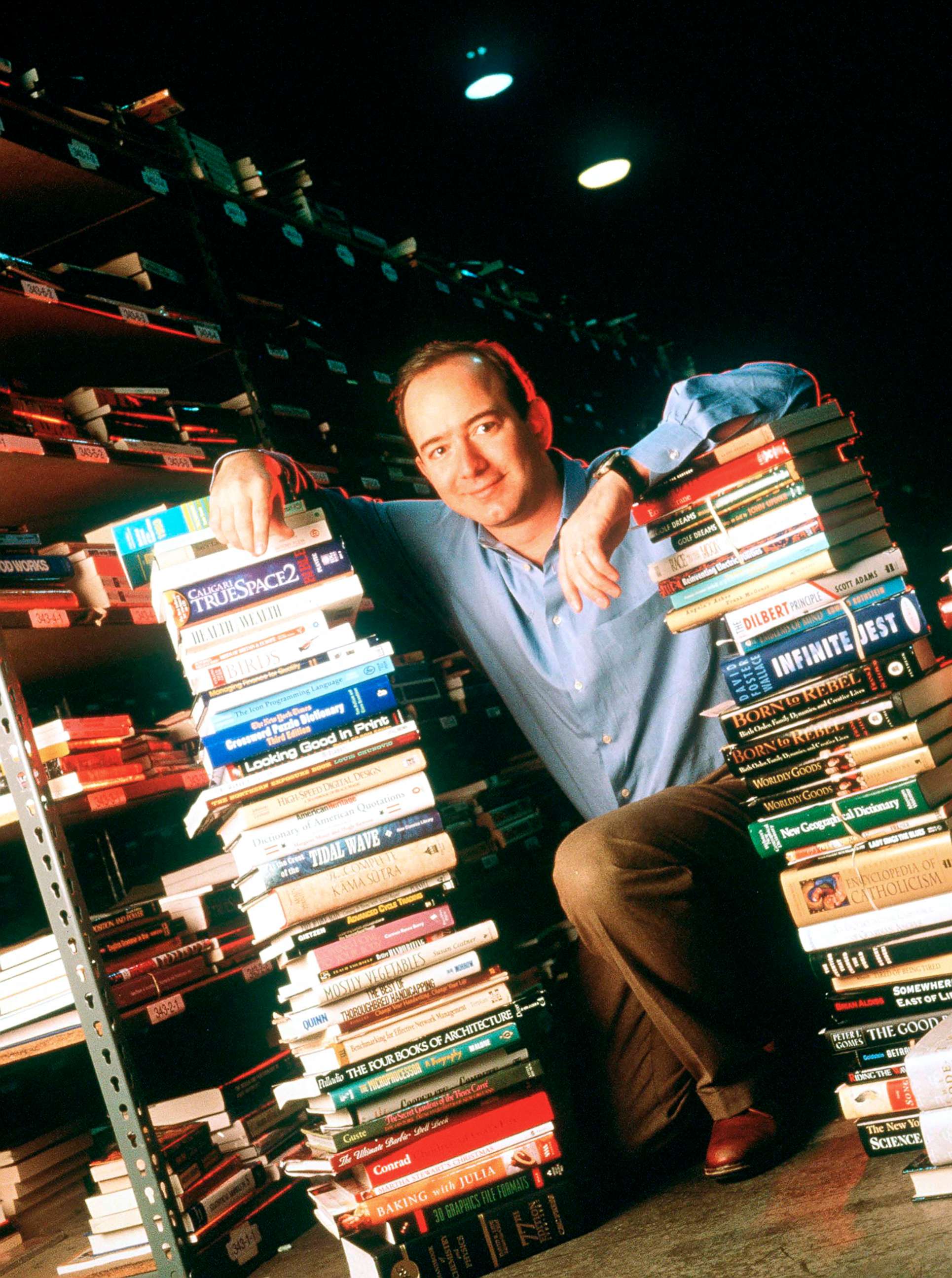PHOTO: Jeff Bezos, Founder & CEO of Amazon.com is pictured on Jan. 1, 1997, In Seattle.
