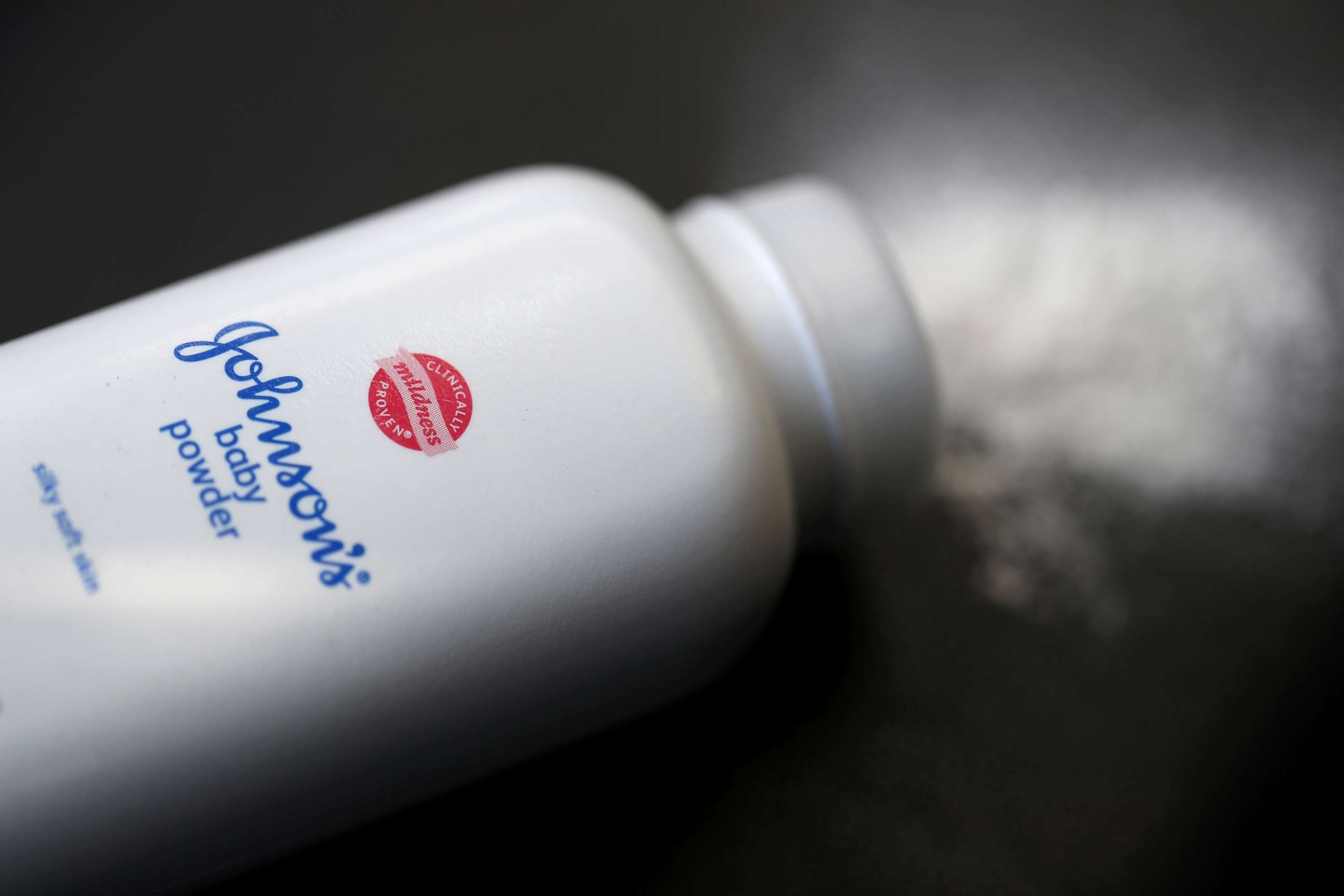 PHOTO: A container of Johnson's baby powder made by Johnson and Johnson sits on a table, July 13, 2018, in San Francisco, Calif.