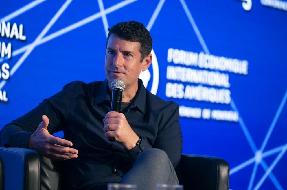 PHOTO: Jon McNeill, chief operating officer of Lyft Inc., speaks during the International Economic Forum Of The Americas (IEFA) in Montreal, Quebec, Canada, June 10, 2019.