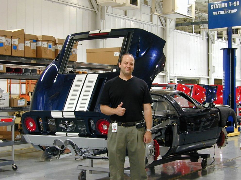 PHOTO: Karl Brauer at the Ford GT factory in June 2005 where his 2005 GT was built.