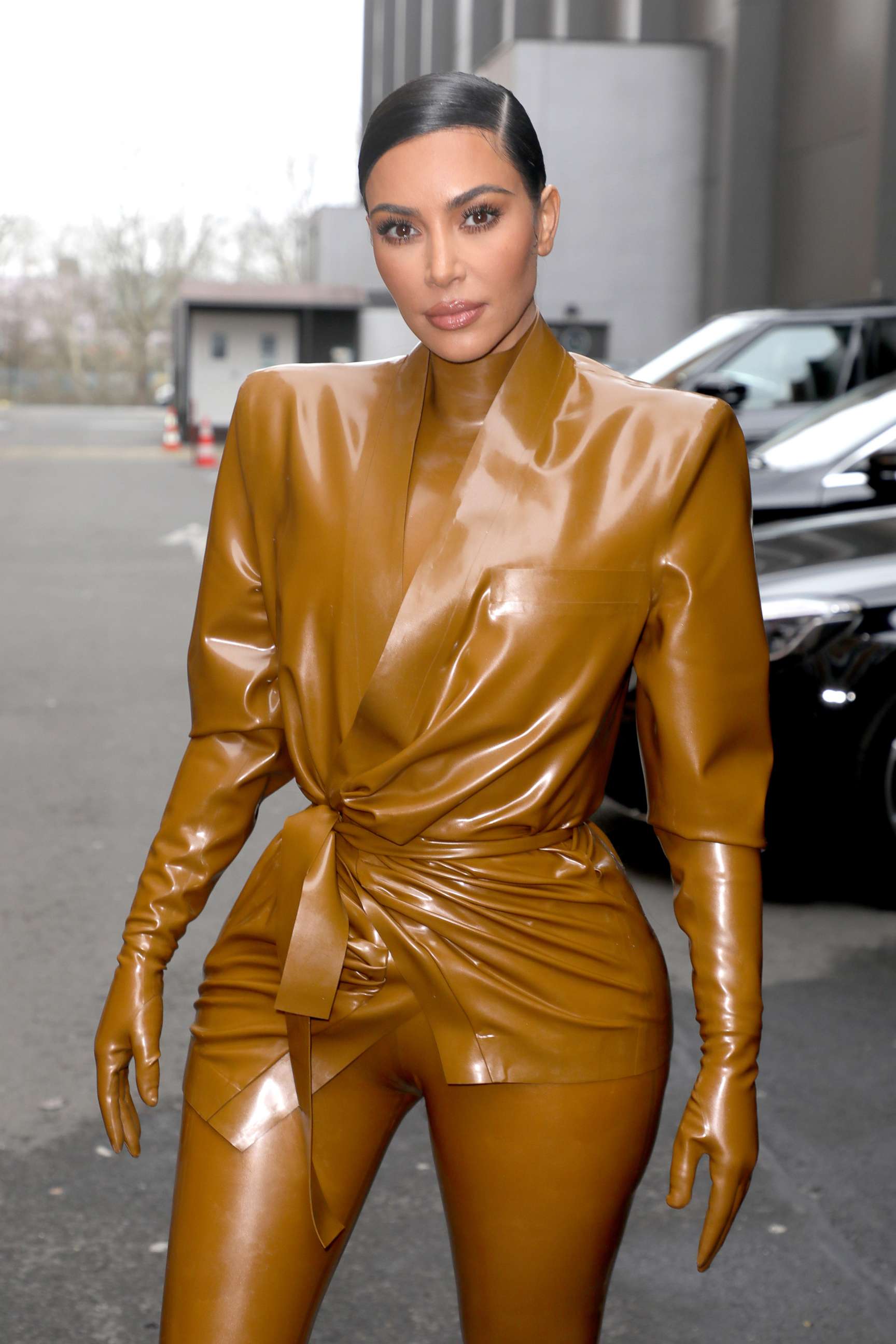 PHOTO: Kim Kardashian attends the Balenciaga show as part of the Paris Fashion Week, March 1, 2020, in Paris.