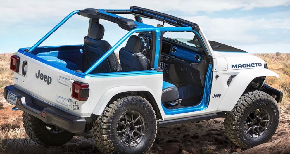 PHOTO: The Magneto BEV concept made its debut at the 2021 Easter Jeep Safari in Moab, Utah.