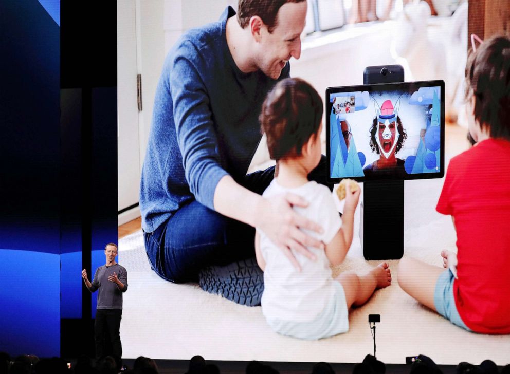 PHOTO: Mark Zuckerberg, CEO and co-founder of Facebook speaks during the keynote F8 Facebook Developer Conference in San Jose, Calif, April 30, 2019.