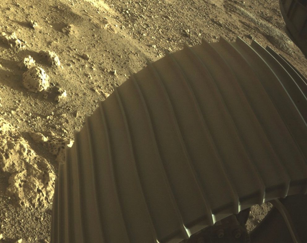 PHOTO: NASA released new photos from its Perseverance rover’s landing on Mars. 