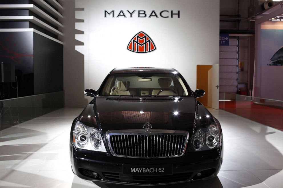 PHOTO: In this July 15, 2009, file photo, a Maybach 62 Sedan is displayed at the 6th China Changchun International Automobile Fair in Changchun of Jilin Province, China.
