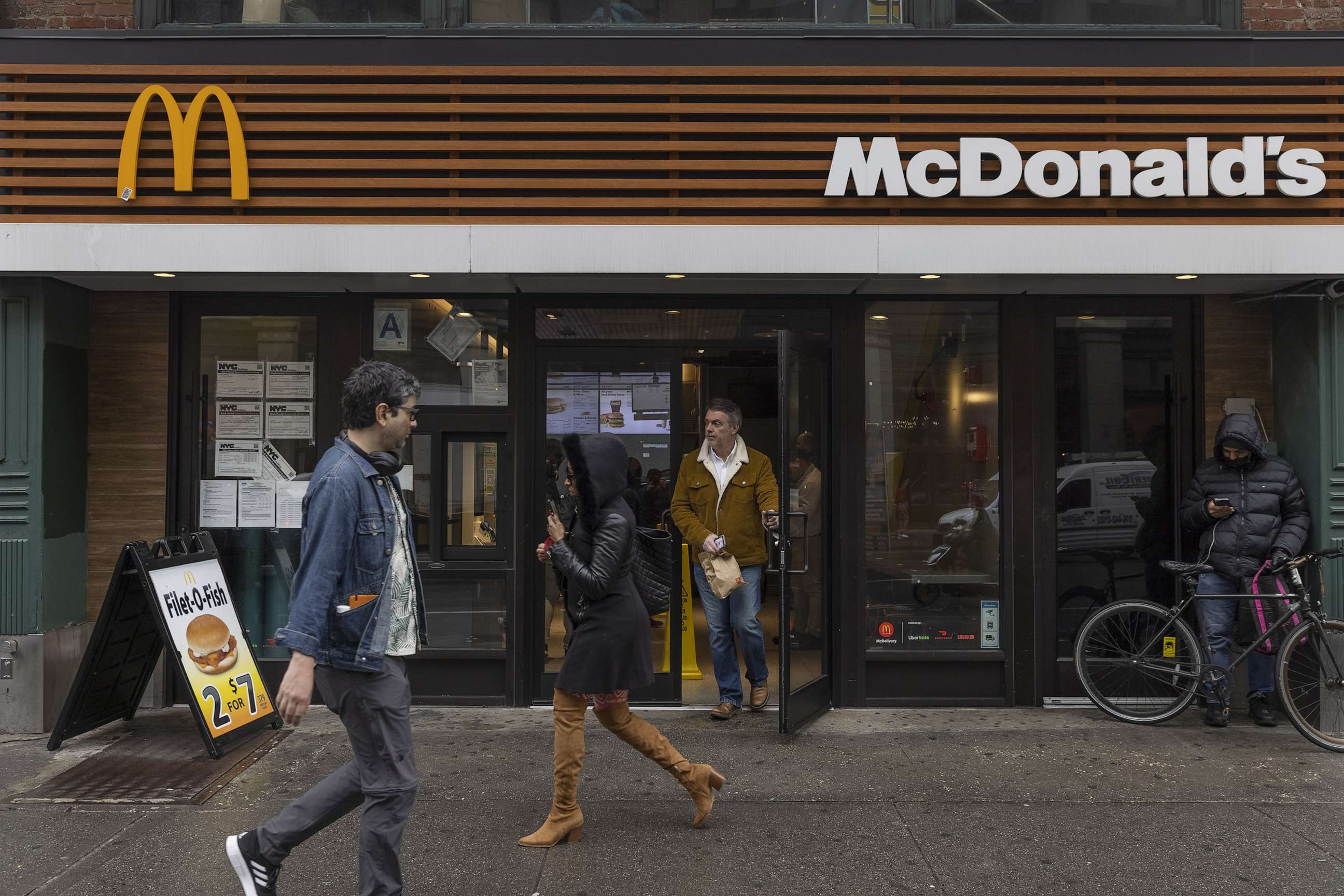PHOTO: A McDonald's location in New York, April 6, 2023.