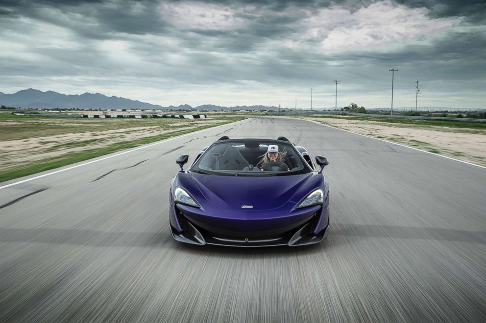 PHOTO: ABC News' Morgan Korn test drove the new 600LT Spider at Arizona Motorsports Park near Phoenix.