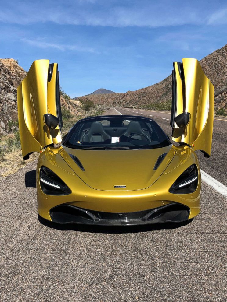 PHOTO: The dihedral doors on the 720S Spider.