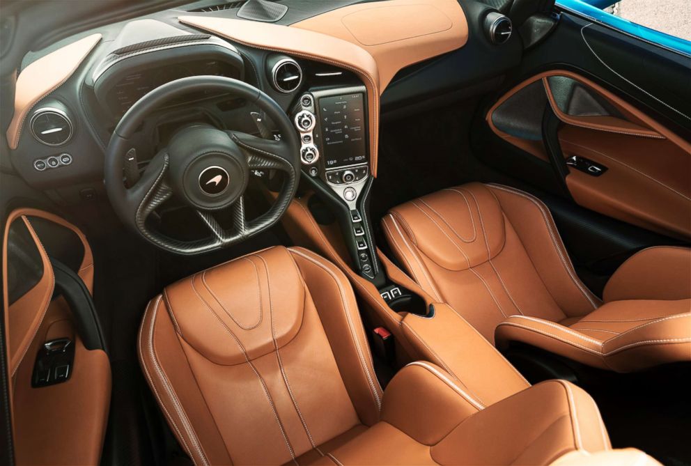 PHOTO: The cabin of the 720S Spider includes an 8.0-inch high-resolution infotainment system.